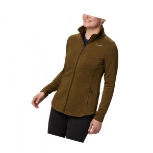 Columbia Canyon Point Fleece Full Zip Mont Kadın Zeytin Yeşili | 32814-AUID