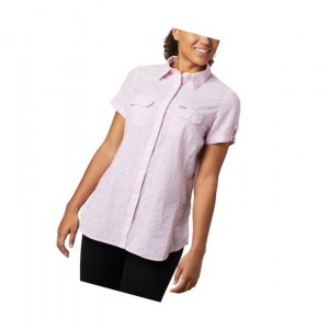 Columbia Cape Alava?Short Sleeve Gömlek Kadın Açık Lavanta | 08746-VALZ