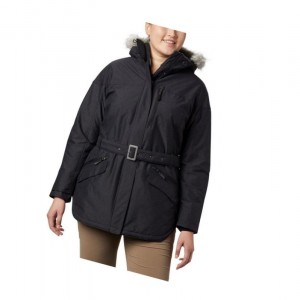 Columbia Carson Pass II Plus Size Mont Kadın Siyah | 53798-VETB
