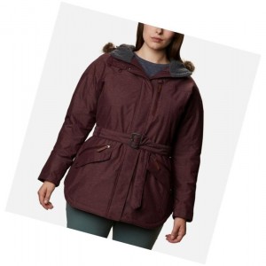 Columbia Carson Pass II Plus Size Mont Kadın Bordo | 87193-GKAQ