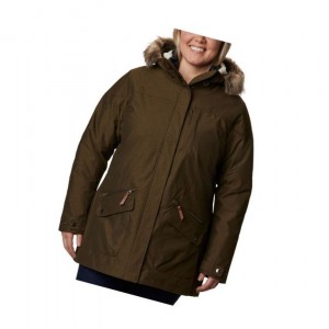 Columbia Carson Pass Interchange Plus Size Mont Kadın Zeytin Yeşili | 68450-MDAH