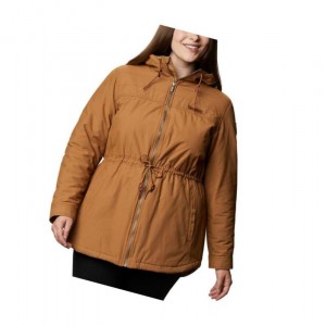 Columbia Chatfield Hill Plus Size Mont Kadın Kahverengi | 46102-RTXC