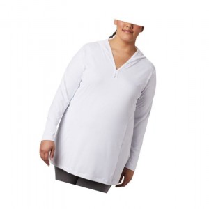 Columbia Chill River Hooded Tunic - Plus Kapşonlu Kadın Beyaz | 68279-EXAQ