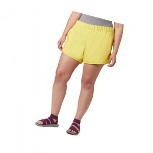 Columbia Chill River Plus Size Şort Kadın Sarı | 94375-WAPM