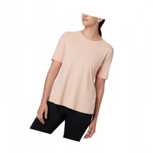 Columbia Chill River Short Sleeve Tişört Kadın Pembe | 27059-PMTV