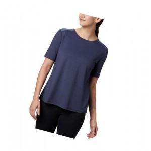 Columbia Chill River Short Sleeve Tişört Kadın Lacivert | 10624-IDZK