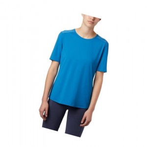 Columbia Chill River Short Sleeve Tişört Kadın Mavi | 97680-OKWM