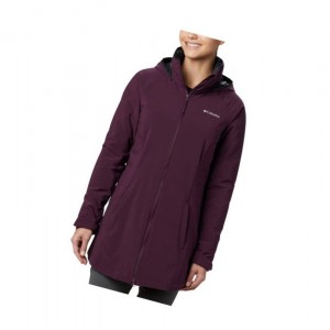 Columbia Cleveland Crest Long Mont Kadın Siyah Pembe | 39526-CUVD