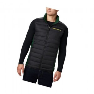 Columbia Collegiate Lake 22 Reversible - Oregon Yelek Erkek Siyah | 29568-OBXZ