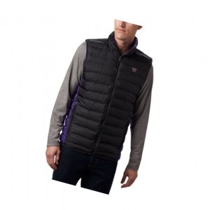 Columbia Collegiate Lake 22 Reversible - Washington Yelek Erkek Siyah Mor | 85217-XBUD