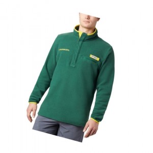 Columbia Collegiate PFG Harborside Fleece - Oregon Mont Erkek Yeşil | 36871-QGJO