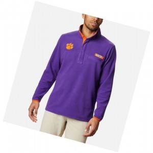 Columbia Collegiate PFG Harborside Fleece - Clemson Mont Erkek Mor | 89410-HVUO