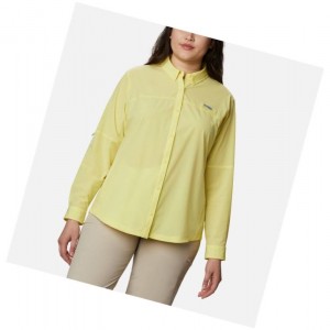Columbia Coral Point Long Sleeve Woven Plus Size Gömlek Kadın Turuncu | 94537-VGAC