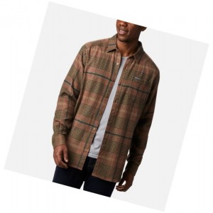 Columbia Cornell Woods Flannel Long Sleeve Gömlek Erkek Kahverengi | 48219-FZGK