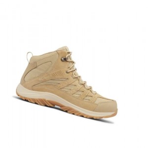 Columbia Crestwood Mid Waterproof Yürüyüş Botu Erkek Kahverengi | 35697-TDMZ