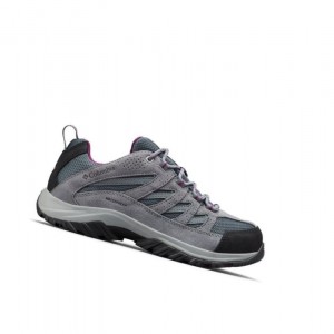 Columbia Crestwood Waterproof Yürüyüş Ayakkabısı Kadın Koyu Gri | 91485-INWG