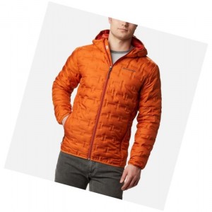 Columbia Delta Ridge Down Hooded Mont Erkek Turuncu | 51834-LCNV