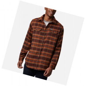 Columbia Deschutes River Heavyweight Flannel Gömlek Erkek Kırmızı | 63974-KOZE