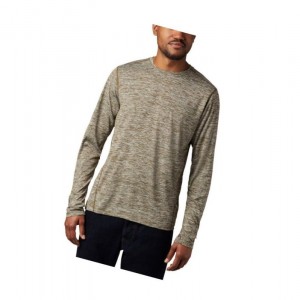 Columbia Deschutes Runner Long Sleeve Tall Sweatshirt Erkek Zeytin Yeşili | 47380-KEOB