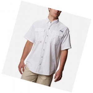 Columbia Distant Water Short Sleeve Gömlek Erkek Beyaz | 69348-CUOS