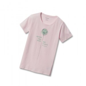 Columbia Earth Day Tişört Kadın Beyaz Pembe | 53841-YJDI