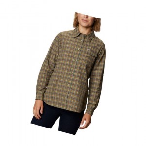 Columbia Eden Prairie Long Sleeve Gömlek Kadın Gri Yeşil | 20365-ATWP