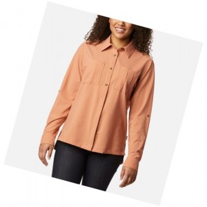 Columbia Essential Elements Woven Long Sleeve Gömlek Kadın Pembe | 59270-CMGZ
