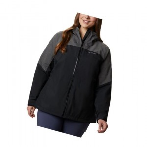 Columbia Evolution Valley II Plus Size Mont Kadın Siyah Gri | 64328-IGAQ