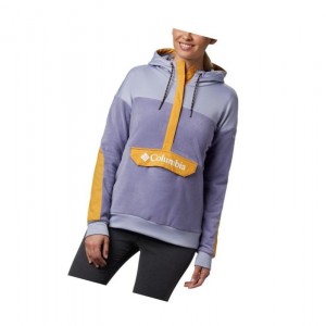 Columbia Exploration Fleece Anorak Kapşonlu Kadın Mor | 14729-WHZX