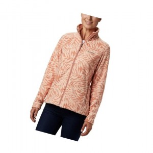 Columbia Fast Trek Light Printed Full-Zip Mont Kadın Turuncu | 15879-HJKC