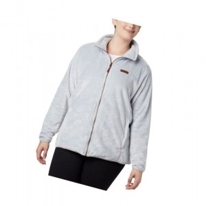 Columbia Fire Side II Plush Full Zip Fleece Plus Size Mont Kadın Gri | 86904-WSHM
