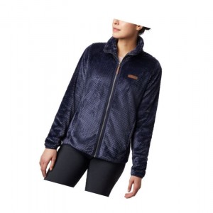 Columbia Fire Side II Sherpa Full Zip Fleece Mont Kadın Lacivert | 59102-PZSI