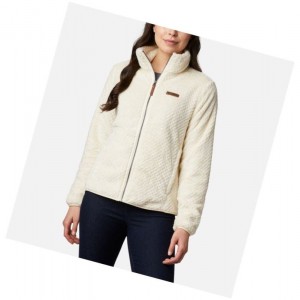 Columbia Fire Side II Sherpa Full Zip Fleece Mont Kadın Krema | 26579-BAQX