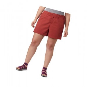 Columbia Firwood Camp II Plus Size Şort Kadın Kırmızı | 56378-AVJM