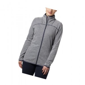 Columbia Firwood Camp Striped Full Zip Fleece Mont Kadın Lacivert | 13649-KGMI