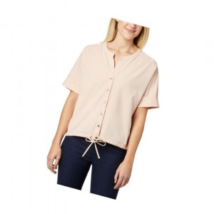 Columbia Firwood Crossing Short Sleeve Gömlek Kadın Pembe | 72685-WVNU