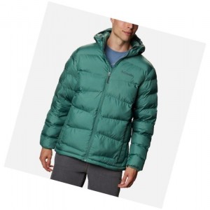Columbia Fivemile Butte Hooded Mont Erkek Yeşil | 68475-GBWJ