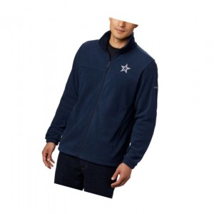 Columbia Flanker III Full Zip Fleece - Dallas Cowboys Mont Erkek Lacivert | 01236-XKJQ