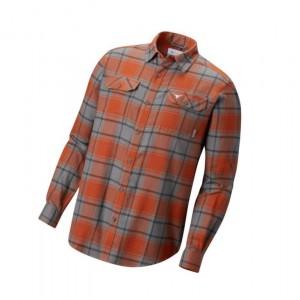 Columbia Flare Gun Flannel Long Sleeve - Texas Gömlek Erkek Renkli | 08643-KYUF