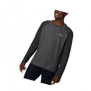 Columbia Flare Gun Long Sleeve Raglan Sweatshirt Erkek Siyah | 69375-KLNA