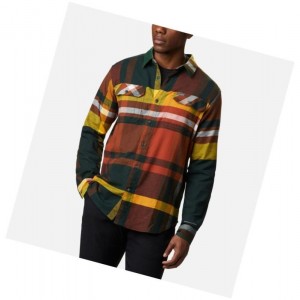 Columbia Flare Gun Stretch Flannel Big Gömlek Erkek Yeşil | 03517-MVTY