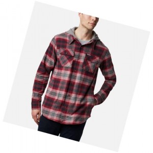 Columbia Flare Gun Stretch Flannel Gömlek Erkek Mavi Kırmızı | 84276-YNME