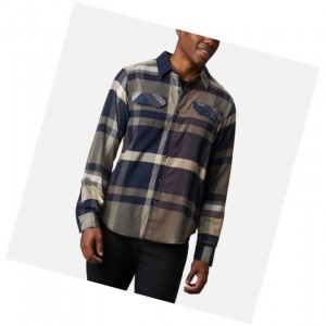 Columbia Flare Gun Stretch Flannel Gömlek Erkek Lacivert | 94237-GOUL