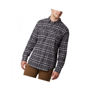 Columbia Flare Gun Stretch Flannel Gömlek Erkek Koyu Gri | 29871-NBVO