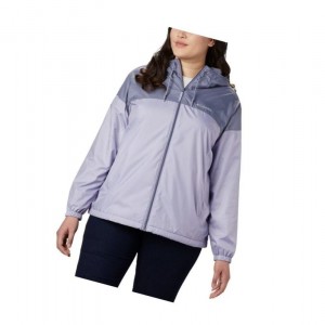 Columbia Flash Forward Lined Windbreaker Plus Size Mont Kadın Mor | 20943-HULJ