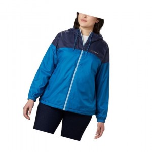 Columbia Flash Forward Lined Windbreaker Plus Size Mont Kadın Lacivert | 85701-YOWG