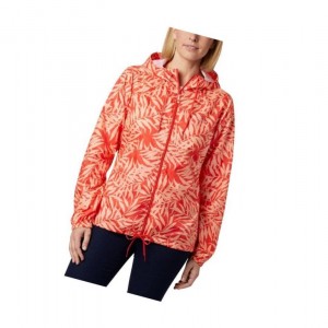 Columbia Flash Forward Printed Windbreaker Mont Kadın Turuncu | 78390-CIEL