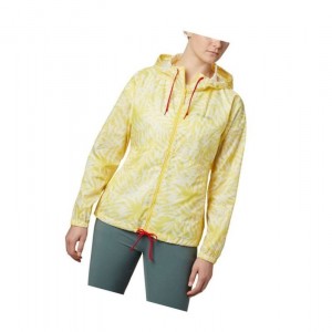 Columbia Flash Forward Printed Windbreaker Mont Kadın Sarı | 51078-YWAJ