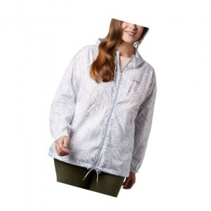 Columbia Flash Forward Printed Windbreaker Plus Size Mont Kadın Gri | 43160-ZBDC
