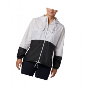 Columbia Flash Forward Windbreaker Mont Kadın Beyaz Siyah | 96108-KNPT